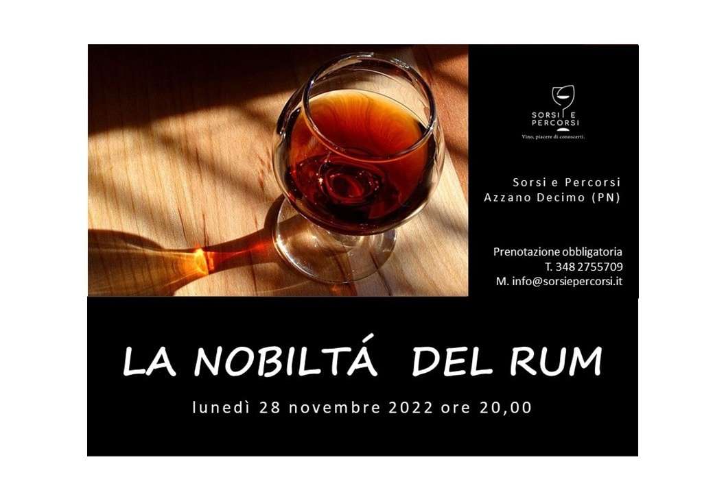 LA NOBILTÀ DEL RUM – abbinamenti insoliti