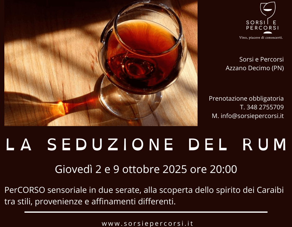 CORSO RUM E ABBINAMENTI INSOLITI